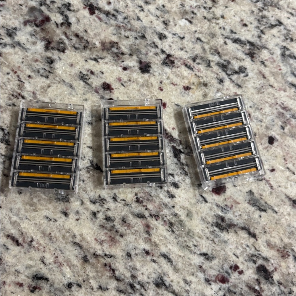 Lot of 3 Dollar Shave Club Blade Razor Refills 5 Cartridges Each = 15